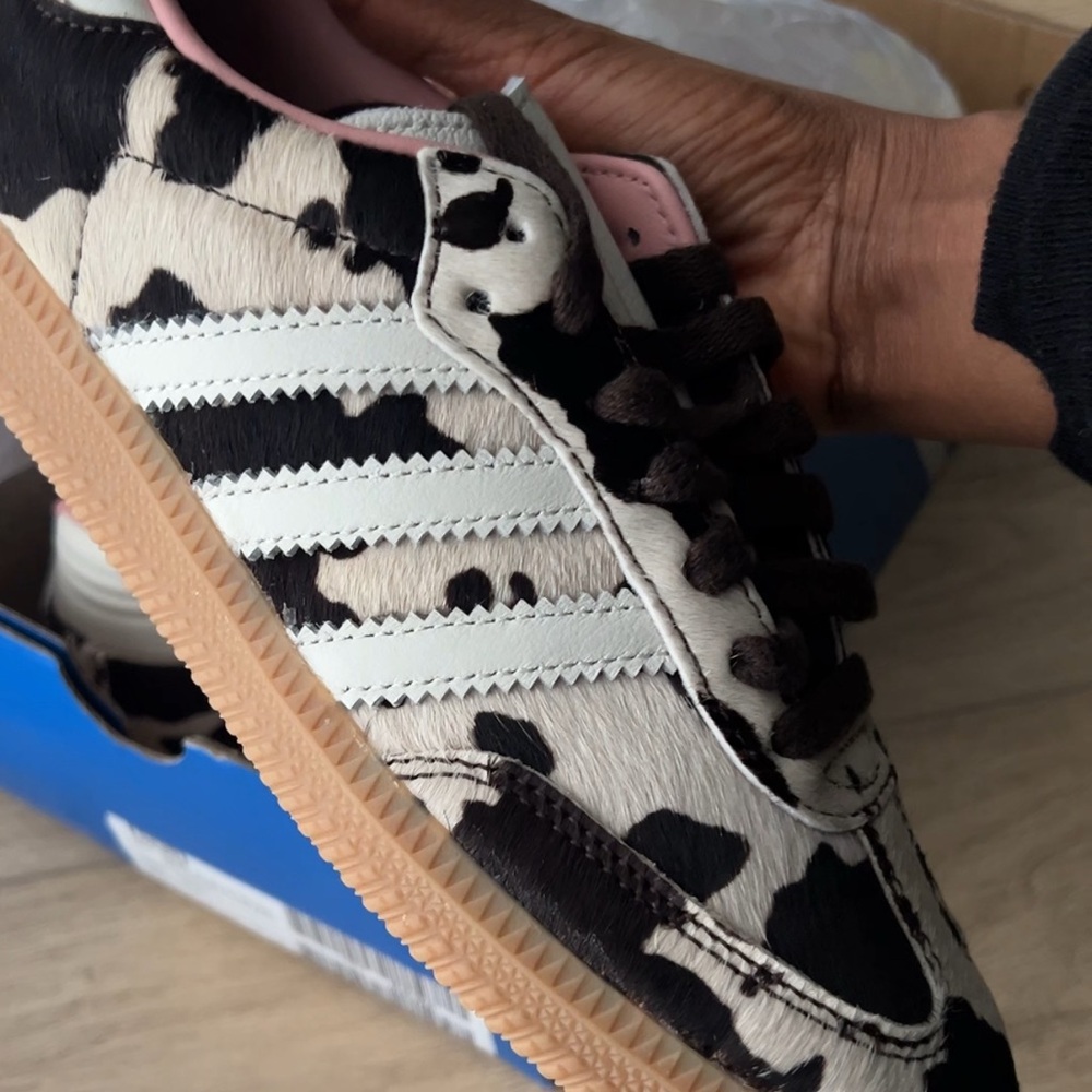Adidas Cow Print Samba OG Sneakers - Picture 2 of 6